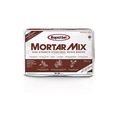 Rapid Set 55 lb. Mortar Mix-04010055 - The Home Depot