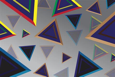 colorful triangle background on gray background 5927585 Vector Art at ...