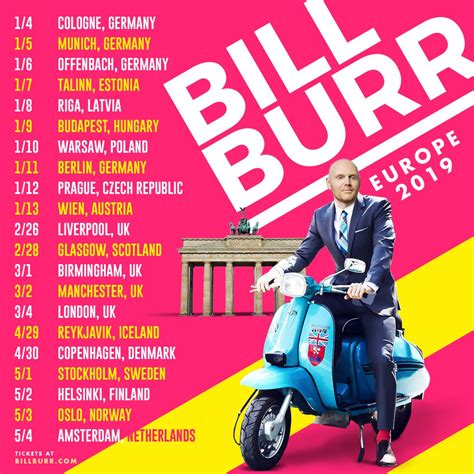 Bill Burr Comedy Tour Dates - Comedy Walls