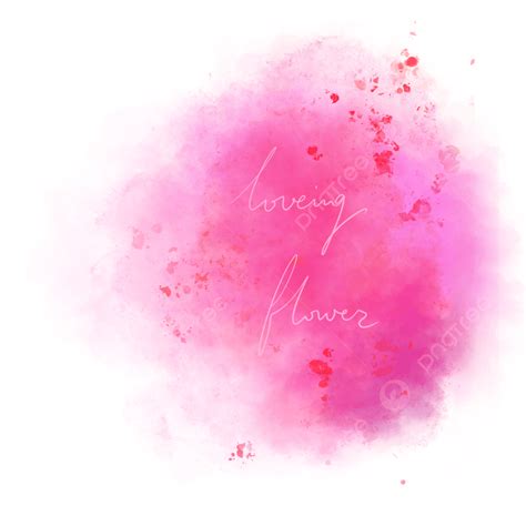 Romantic Aesthetic PNG Transparent, Pink Purple Smudged Watercolor Wind Romantic Aesthetic Oil ...