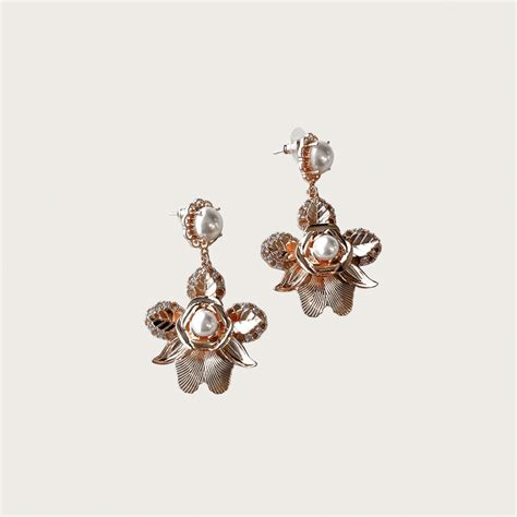 Gold Sofia Pearl Earrings#N#– A’EL ESTE