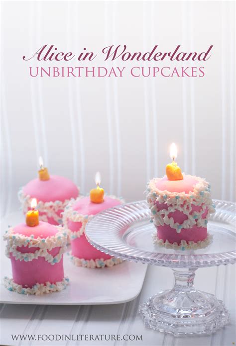 Alice in Wonderland Unbirthday Cake Tea Infused cupcakes | In Literature