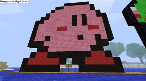 Minecraft Pixel Art: Kirby by BlackHawkGod17 on DeviantArt