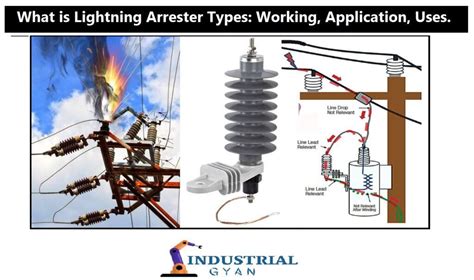 What is Lightning Arrester Types: Working, Application, Uses. - Industrial Gyan