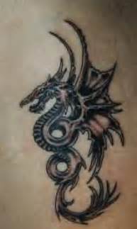 Flying dragon hydra black ink tattoo - Tattooimages.biz