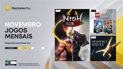 Jogos mensais PlayStation Plus de novembro: Nioh 2, Lego Harry Potter ...