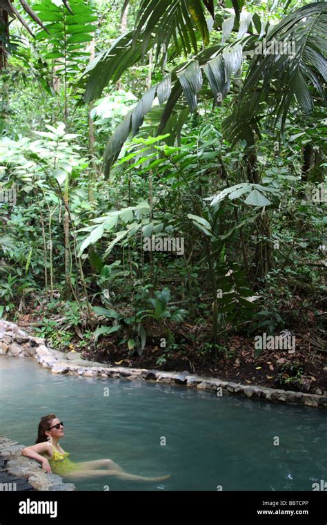 Costa Rica Termales del Bosque natural spa hot springs Stock Photo - Alamy