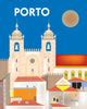 Porto wall art, print, poster, canvas – Loose Petals