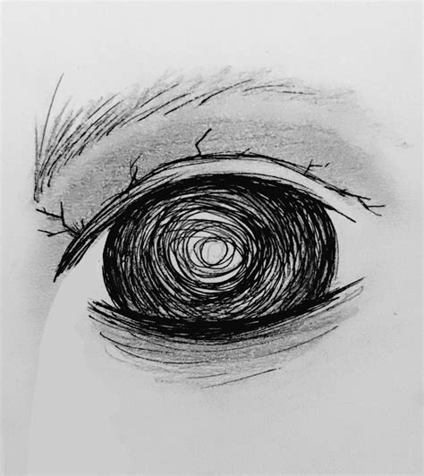 Depressed Eyes Drawing