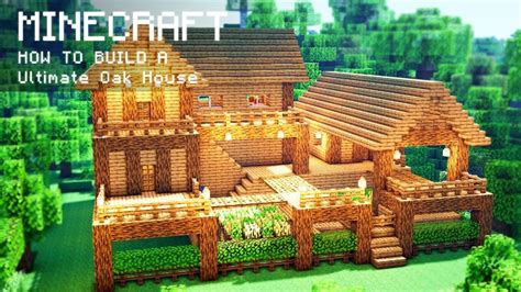 Minecraft: How To Build a Ultimate Oak Survival Farm House in 2020 | Minecraft house tutorials ...