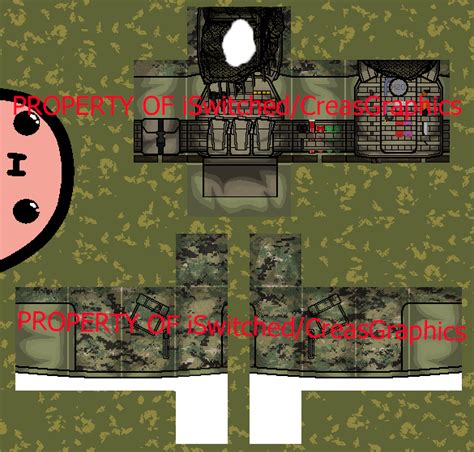 ROBLOX Military Uniform #1 [EXAMPLE TOP] by CreasGraphics on DeviantArt