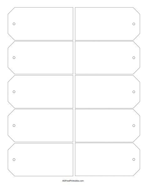 Blank Gift Tag Template