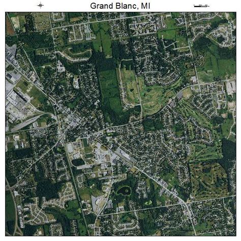 Aerial Photography Map of Grand Blanc, MI Michigan