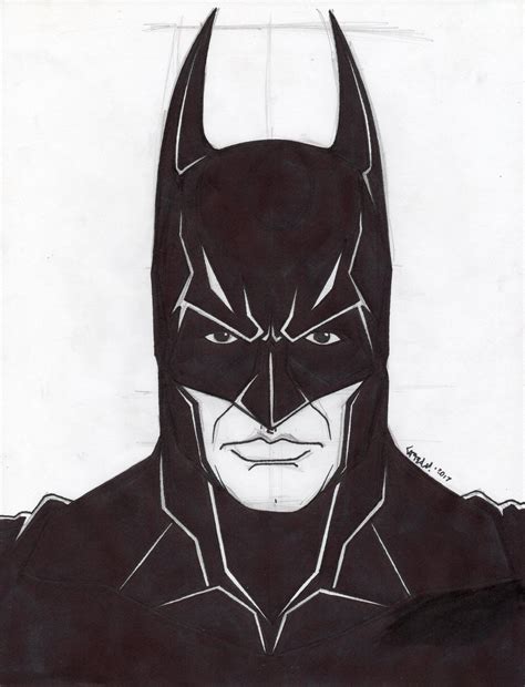 Batman face sketch from Arkham Origins by TefenTheScorpion on DeviantArt