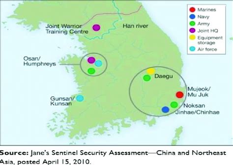 Map Of Us Army Bases In Korea - Fayina Theodosia