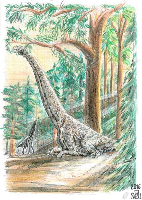 Sitting Cedarosaurus by PedroSalas on DeviantArt
