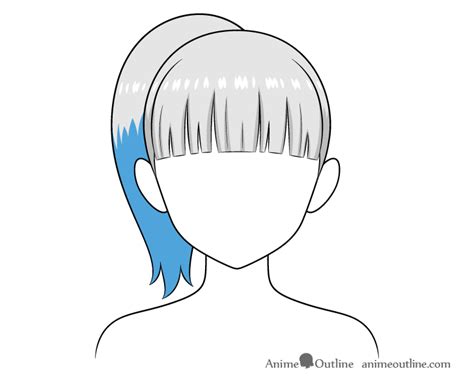 How to Draw an Anime Ponytail (6 Steps) - AnimeOutline