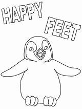 Happy Feet coloring Page sketch template