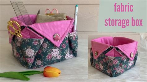 fabric storage box, fabric basket tutorial, diy fabric storage basket, fabric box,wandee easy ...