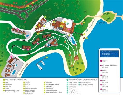 Bahia Principe Grand Cayacoa map - Travel resort maps