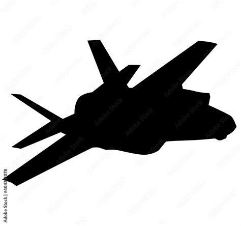 F 35 Air Force stealth F-35 Lightning II fighter jet. Isolated ...