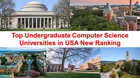 Top Undergraduate Computer Science Universities in USA New Ranking ...