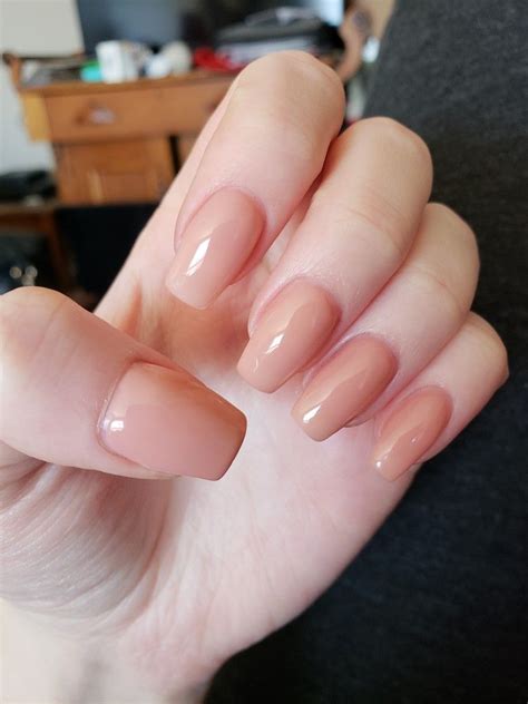 Nude gel extension nails | Gel nail extensions, Nail extensions, Nail extensions acrylic