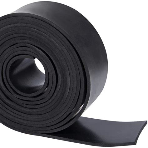 TORRAMI Solid Neoprene Rubber Strips Roll 1/8 (.125) inch Thick X 2 inch Wide X 10 Feet, for DIY ...