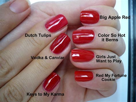 red opi compare | Opi nail polish colors, Opi red nail polish, Opi gel nails