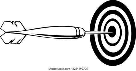 Dart Bullseye Vector Illustration Stock Vector (Royalty Free ...