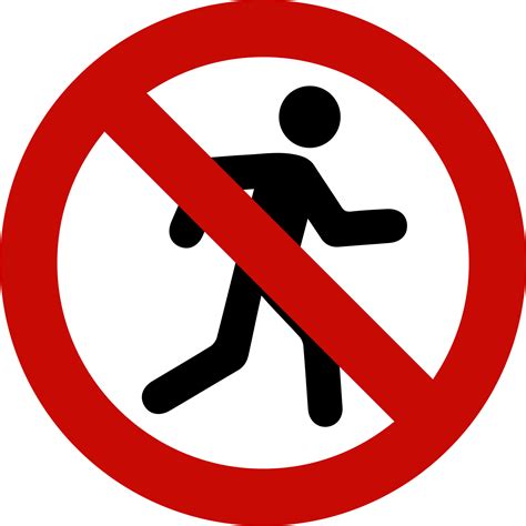 No crossing red road sign or traffic sign. Street symbol illustration. 15698655 PNG