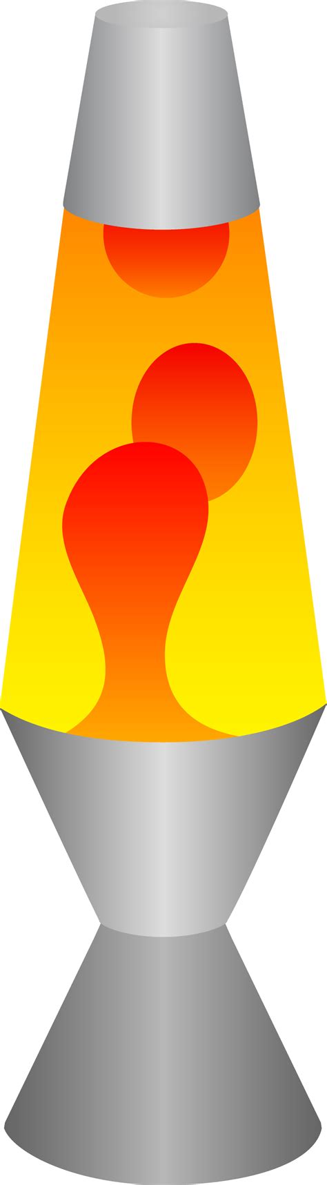 Red and Yellow Lava Lamp - Free Clip Art