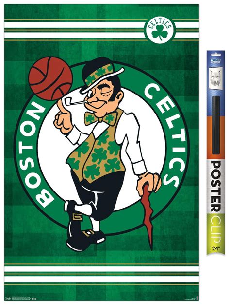 NBA Boston Celtics - Logo Premium Poster and Poster Clip Bundle - Walmart.com - Walmart.com