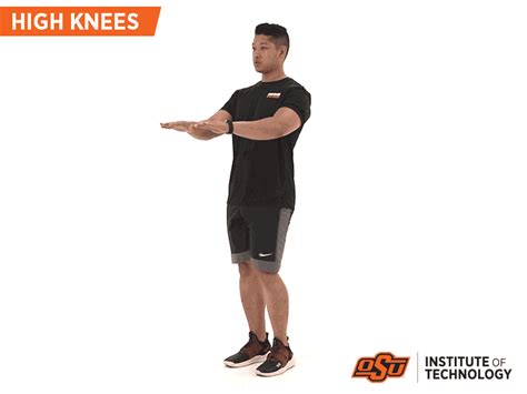 High Knees Exercise Gif