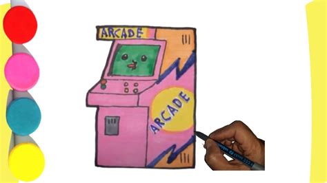 How To Draw An Arcade Machine | Fun Game | Fun games, Arcade, Arcade ...