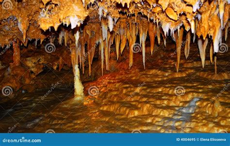 Cave rock formations stock image. Image of drip, geology - 4004695