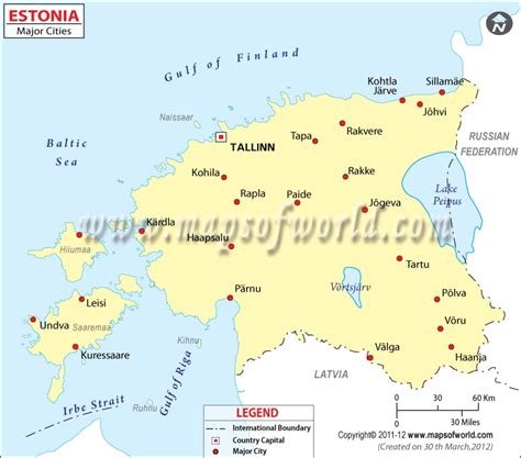 Estonia City Map | Estonia Map with Cities