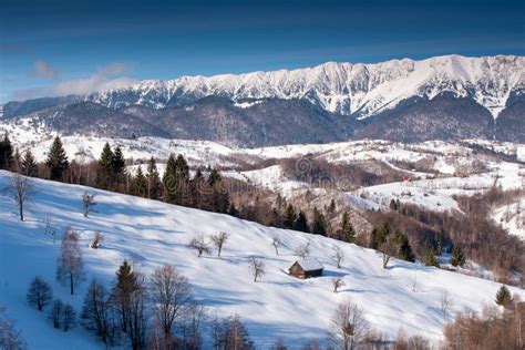 Winter in Romania, Carpathian Mountains Village in Transylvania Stock Image - Image of romania ...