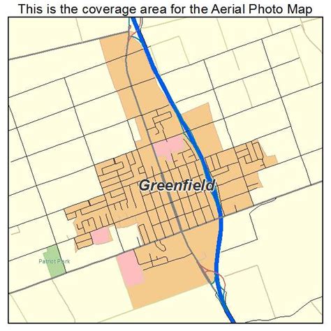 Aerial Photography Map of Greenfield, CA California