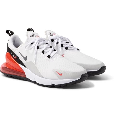 Nike Golf - Air Max 270 G Rubber-Trimmed Coated-Mesh Golf Shoes - White ...