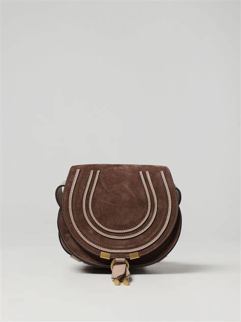 CHLOÉ: mini bag for woman - Brown | Chloé mini bag C22AS680I02 online ...