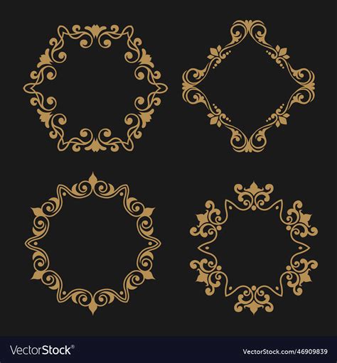 Decorative frames collection Royalty Free Vector Image