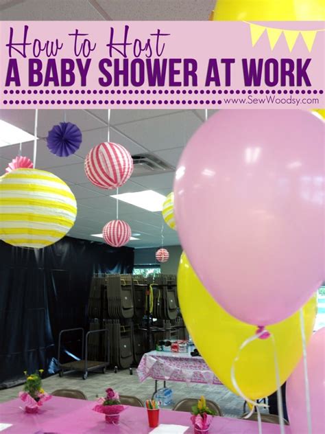 How to Host a Baby Shower at Work - Sew Woodsy