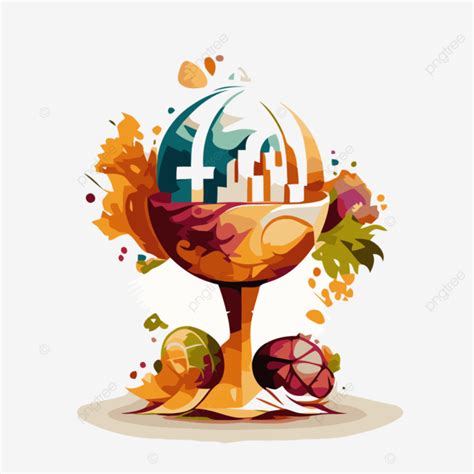 World Communion Sunday Vector, Sticker Clipart Piece Of Graphic Art Featuring An Earthfilled ...