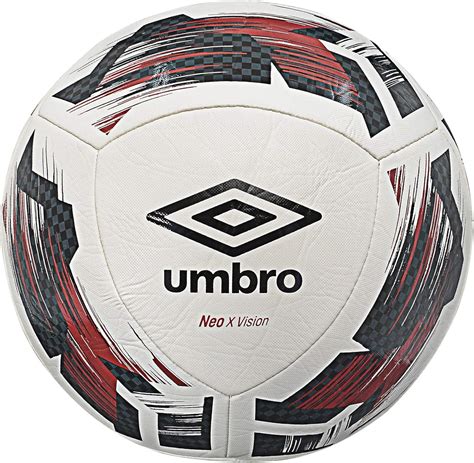 Amazon.com : Umbro Neo X Vision Soccer Ball, Size 5, White/Black/Red ...