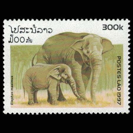 1997 Laos 1329-1335 Elephants Stamp Set | Worldwide Stamp Collecting