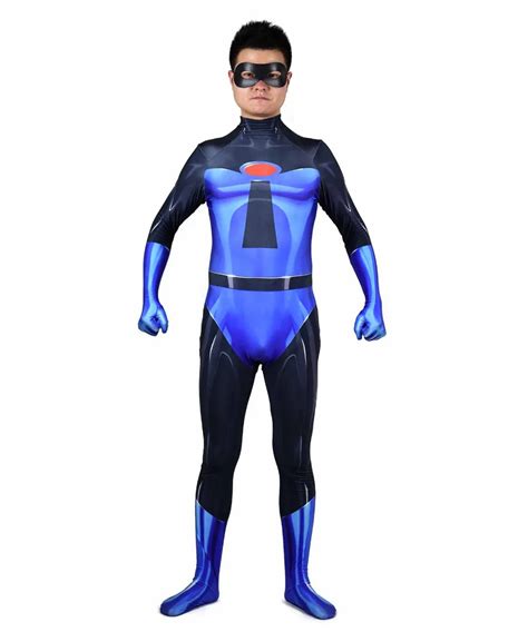 Unisex Classic Mr. Incredible Suit The Incredibles 2 Superhero Cosplay Costume Halloween Spandex ...