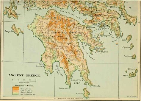 Ancient Greece Cities Map