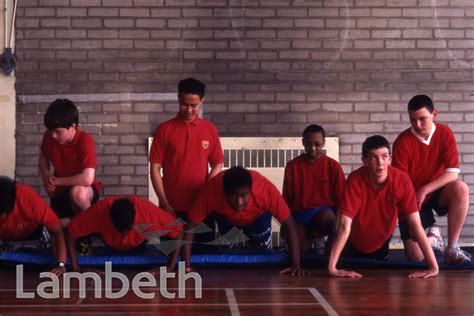 GYM CLASS, BISHOP THOMAS GRANT SCHOOL, STREATHAM - LandmarkLandmark