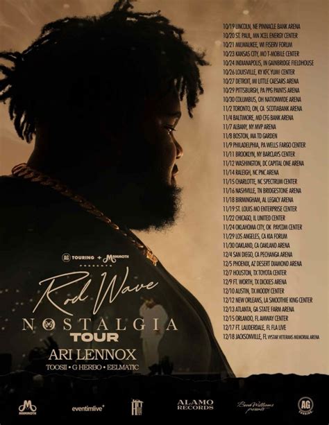 Rod Wave Announces 'Nostalgia' Arena Tour with Ari Lennox, Toosii ...